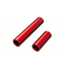 Driveshafts, center, female, 6061-T6 aluminum (red-anodized)