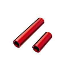 Driveshafts, center, female, 6061-T6 aluminum (red-anodized)