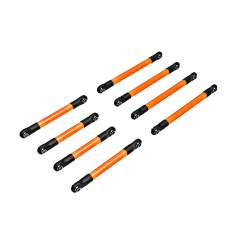 Suspension link set, 6061-T6 aluminum (orange-anodized)