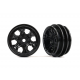 Wheels, 1.0" (black) (2)