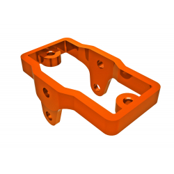 Servo mount, 6061-T6 aluminum (orange-anodized)