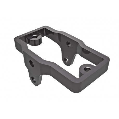 Servo mount, 6061-T6 aluminum (dark titanium-anodized)