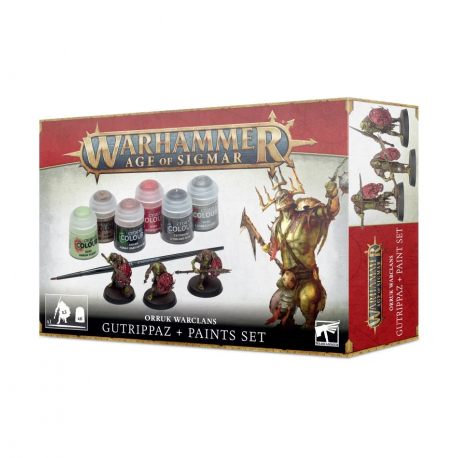 Orruk Warclans Gutrippaz + Paints Set