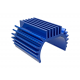 Heat sink, Titan 87T motor (6061-T6 aluminum, blue-anodized)