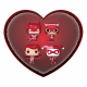 Valentines Pocket POP! DC Comics 4-Pack 4 cm