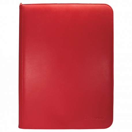 UP Zippered 9-Pocket PRO-Binder Red