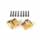 Axle cover, brass (8 grams each) (2)