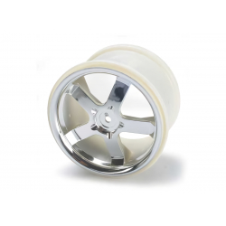 Wheels, Hurricane 3.8 (chrome) (2) (fits RevoT-MaxxE-Maxx