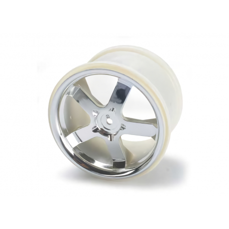 Wheels, Hurricane 3.8 (chrome) (2) (fits RevoT-MaxxE-Maxx