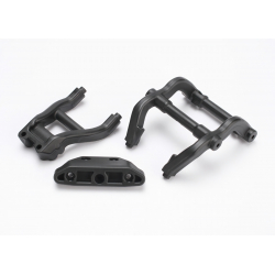 Wheelie bar mounts rear skidplate black