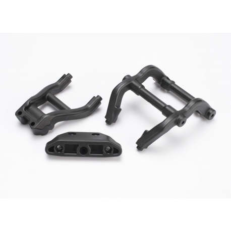 Wheelie bar mounts rear skidplate black