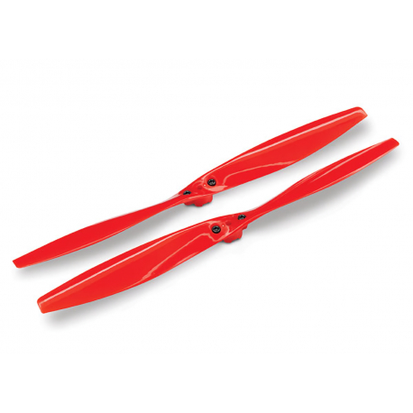 Rotor blade set, red (2) (w/ screws)