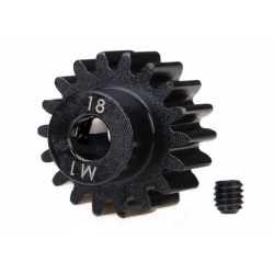 Gear, 18-T pinion (machined) (1.0 metric pitch) (fits 5mm)