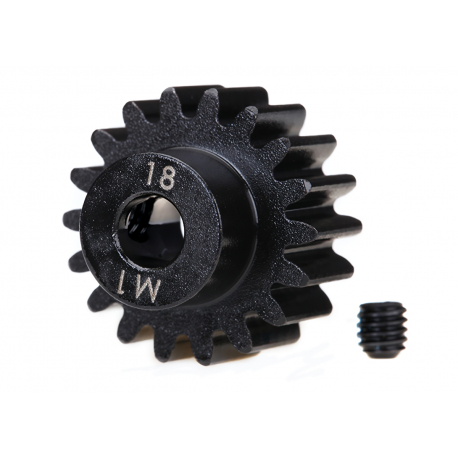Gear, 18-T pinion (machined) (1.0 metric pitch) (fits 5mm)