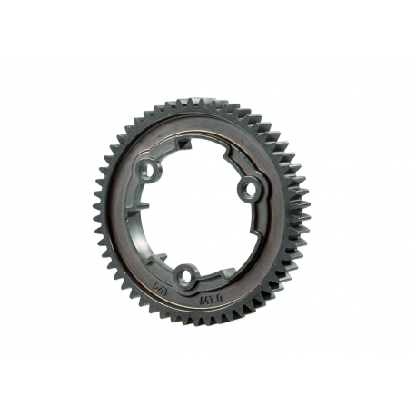 Spur gear, 54-tooth, steel (wide-face, 1.0 metric pitch)