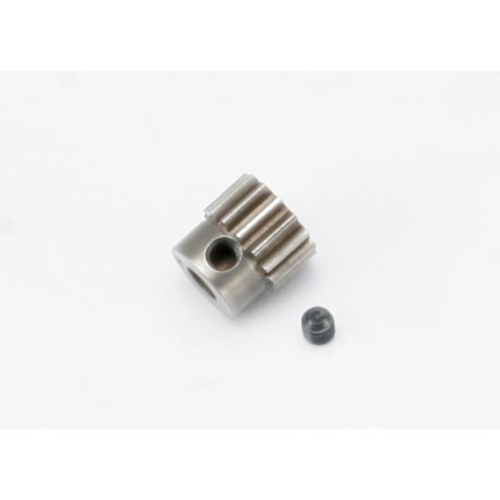 Gear, 14T pinion (0.8P, comp. 32P) (5mm shaft) set screw
