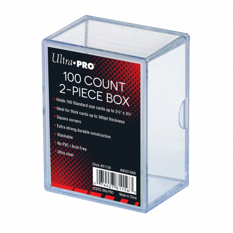 UPR 2 Piece Storage Box 100+ Clear