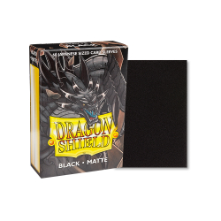 Dragon Shield Matte Small Sleeves - Black (60 Sleeves)