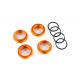 Spring retainer , orange-anodized aluminum Maxx