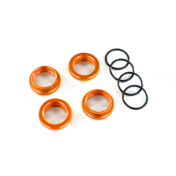 Spring retainer , orange-anodized aluminum Maxx