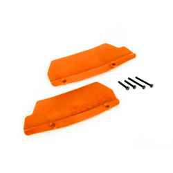 Mud guards, rear, orange (left and right)