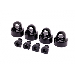 Shock caps, aluminum (black-anodized), GT-Maxx® shocks