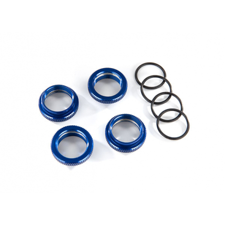 Spring retainer (adjuster), blue-anodized aluminum, GT-Maxx