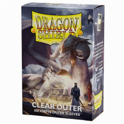 Dragon Shield Standard size Outer Sleeves- Matte Clear (100)