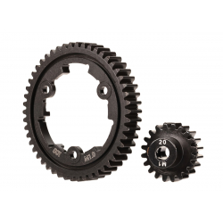 Spur gear, 50-tooth (hardened steel) (wide-face) gear, 20-T