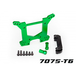 Shock tower, rear, 7075-T6 aluminum (green-anodized)