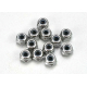 Nuts, 2.5mm nylon locking (12)