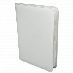 UP - Vivid 9-Pocket Zippered PRO-Binder: White