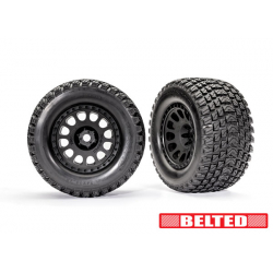 Tires & wheels, XRT Race black wheels, Gravix belted tires