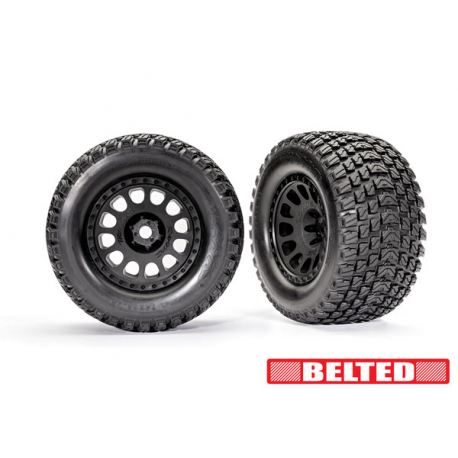 Tires & wheels, XRT Race black wheels, Gravix belted tires