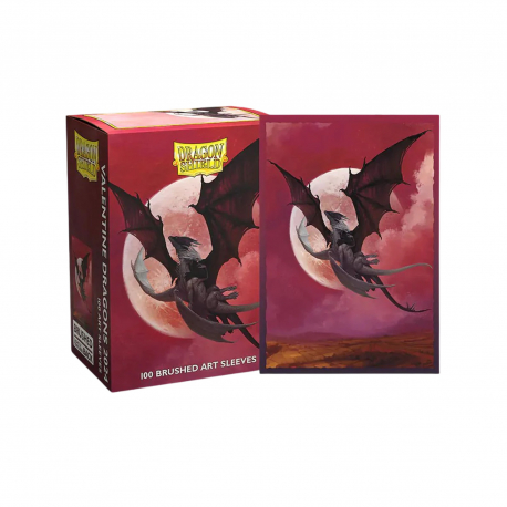 Dragon Shield Brushed Art Sleeves Valentine Dragons 2024