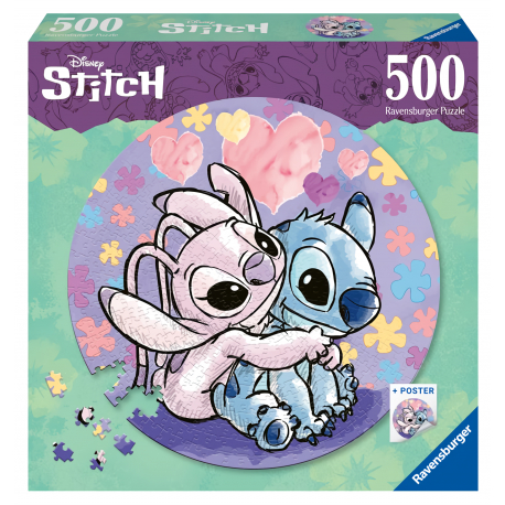 Ravensburger Puzzle - Stitch - Circular - 500pc