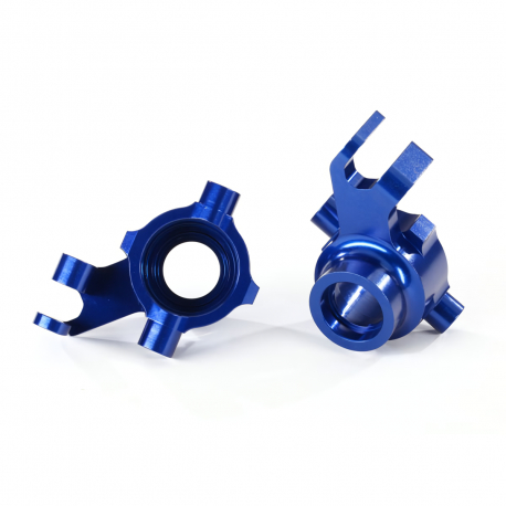 Steering blocks, 6061-T6 aluminum (blue-anodized)