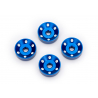 Wheel washers, machined aluminum, blue (4)