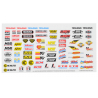 Decal sheet, racing sponsors