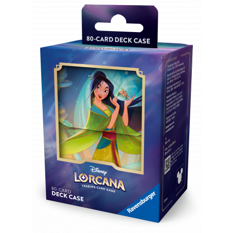 Disney Lorcana Fabled Deck Box Mulan Considerate Diplomat S9