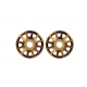 Pro Scale Bronze Aluminum Wheel Centers (2)
