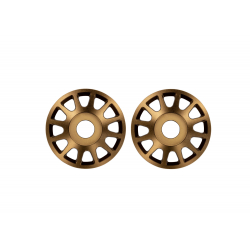 Pro Scale Bronze Aluminum Wheel Centers (2)