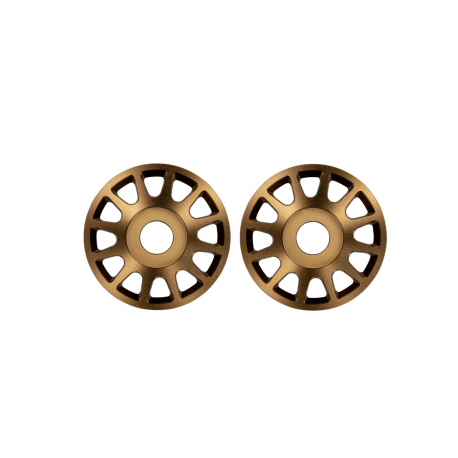 Pro Scale Bronze Aluminum Wheel Centers (2)