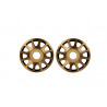 Pro Scale Bronze Aluminum Wheel Centers (2)