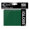 Ultra Pro Solid Sleeves Gloss Eclipse - Forest Green (100)