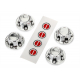 Chrome Wheel Center Caps (4)
