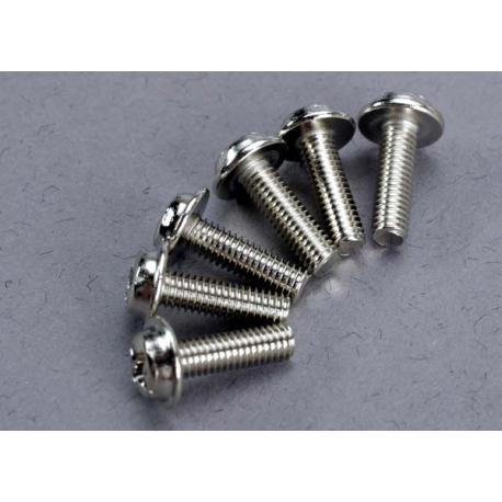 Washer-Head Machine Screws 3x10 mm (6)