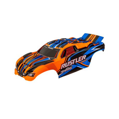 Rustler 2WD Orange Clipless Body