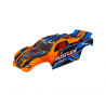 Rustler 2WD Orange Clipless Body