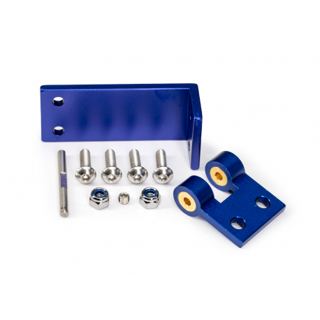 Blue Aluminum Rudder Mount w/ Hardware